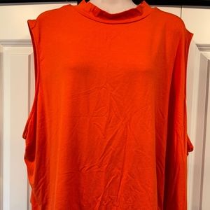 Ava & Viv orange tank top sleeveless 4x new